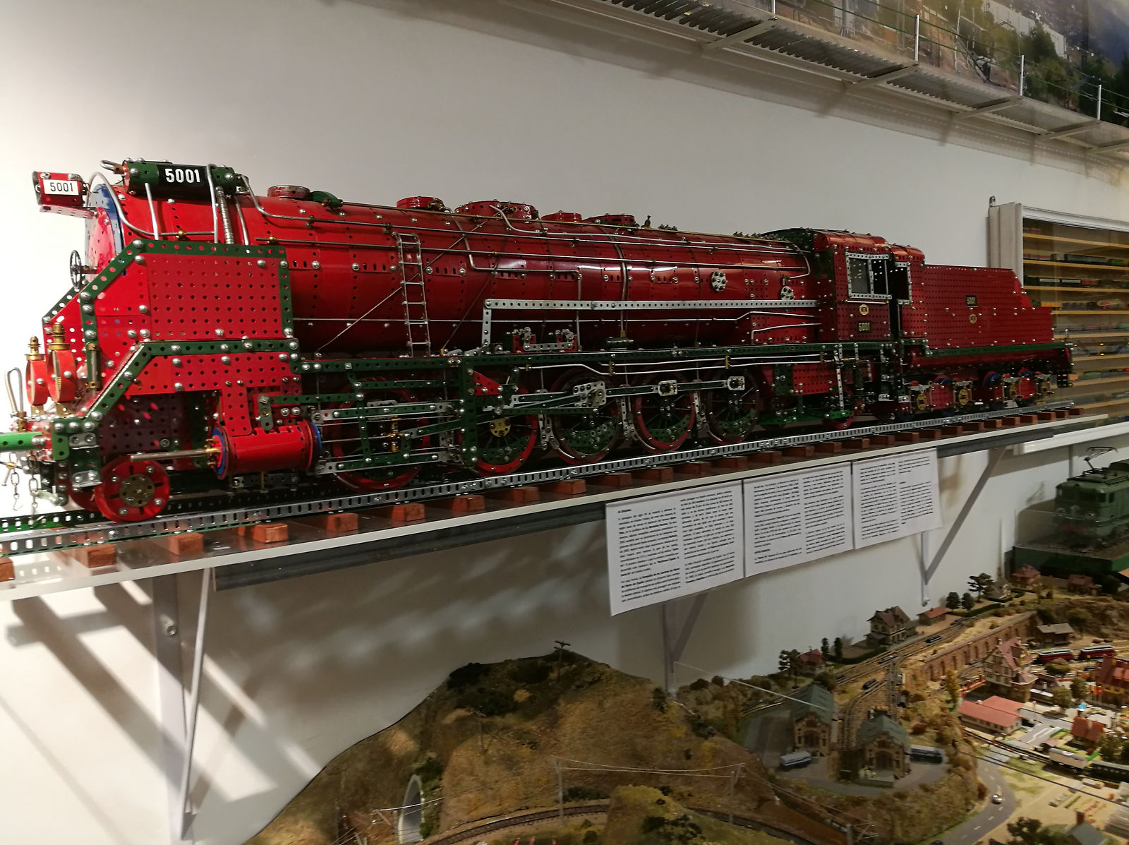Maqueta de tren del museo del ferrocarril